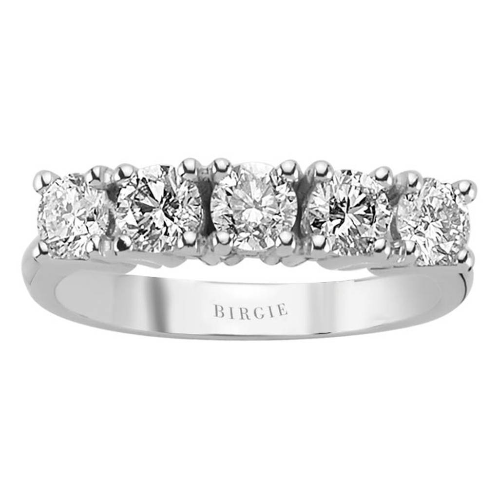 1.24 Carat Diamond 5 Stone Engagement Ring