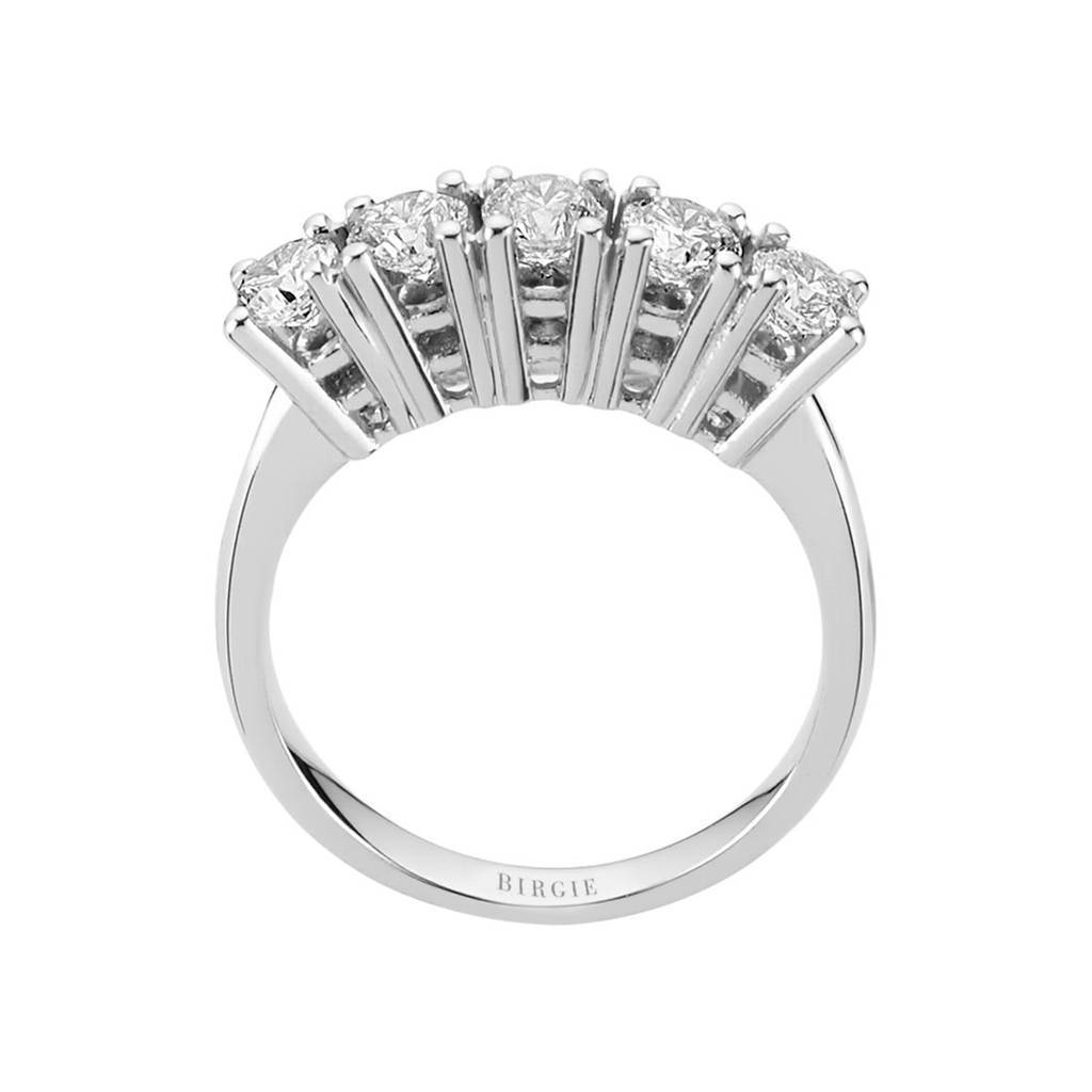 1.24 Carat Diamond 5 Stone Engagement Ring