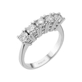 1.24 Carat Diamond 5 Stone Engagement Ring