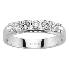 0.31 Carat Diamond 5 Stone Engagement Ring