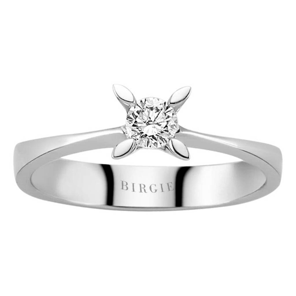 Bague solitaire diamant 0,22 carat