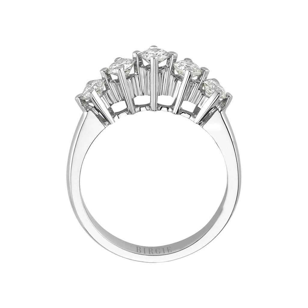 Bague de fiançailles 5 pierres diamant 0,78 carat