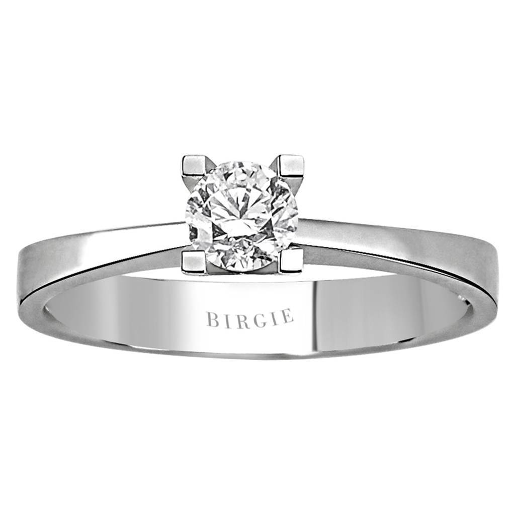 0.33 Carat D Color Diamond Solitaire Ring