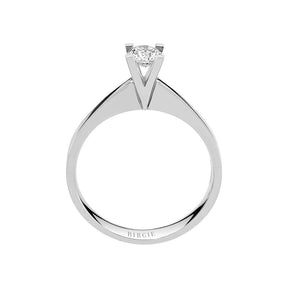 Bague solitaire diamant couleur D 0,33 carat