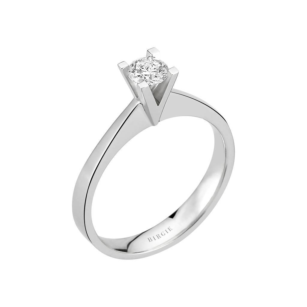 0.33 Carat D Color Diamond Solitaire Ring