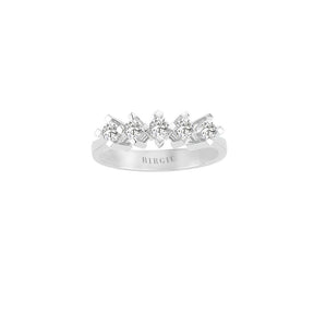 0.41 Carat Diamond 5 Stone Engagement Ring