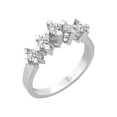 0.50 Carat Diamond 5 Stone Engagement Ring