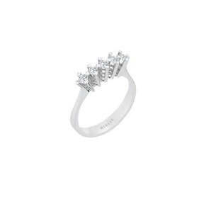 0.31 Carat Diamond 5 Stone Engagement Ring