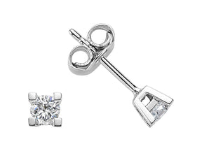 0,26 Carat Diamant Solitaire Ohrstecker