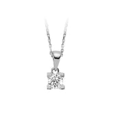 0.32 Carat Diamant Solitaire Halskette