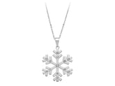 Diamant Schneeflocken Halskette