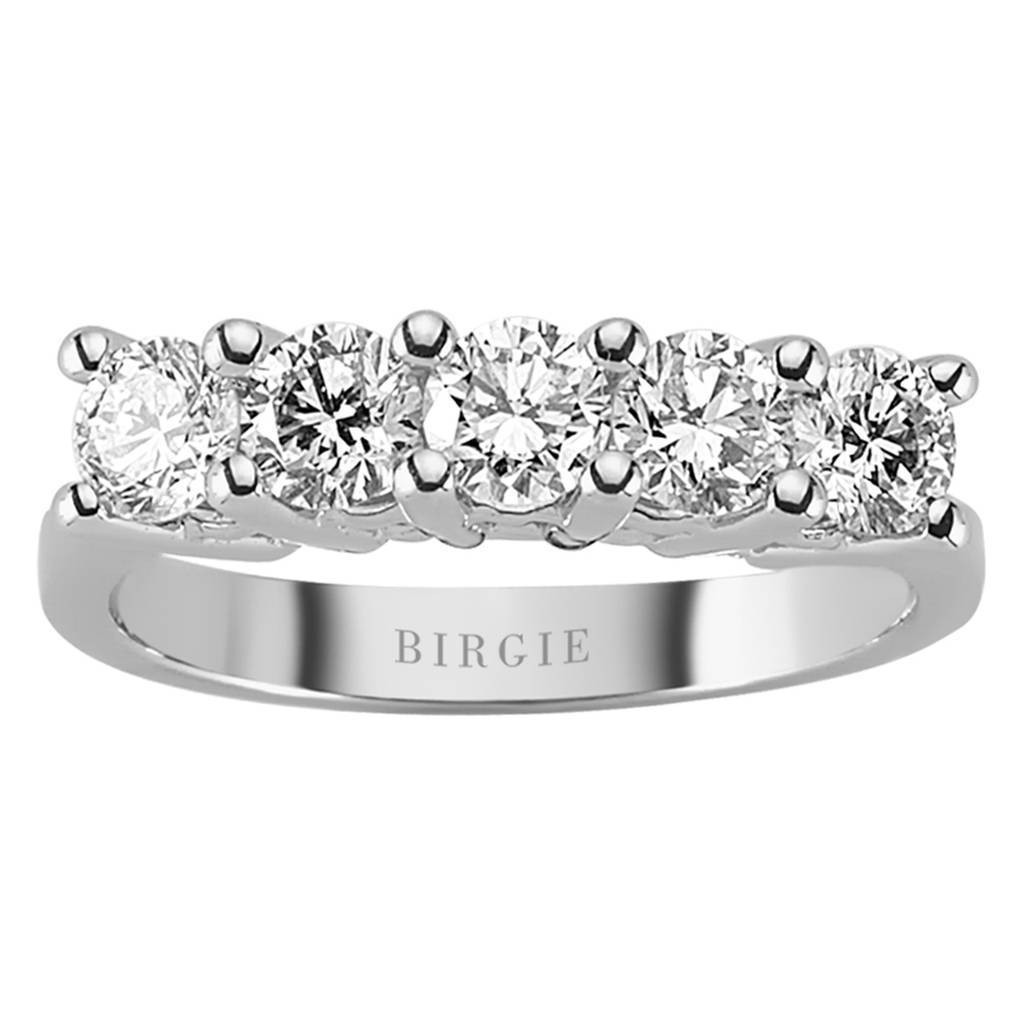 Bague de fiançailles 5 pierres diamant 1,16 carat