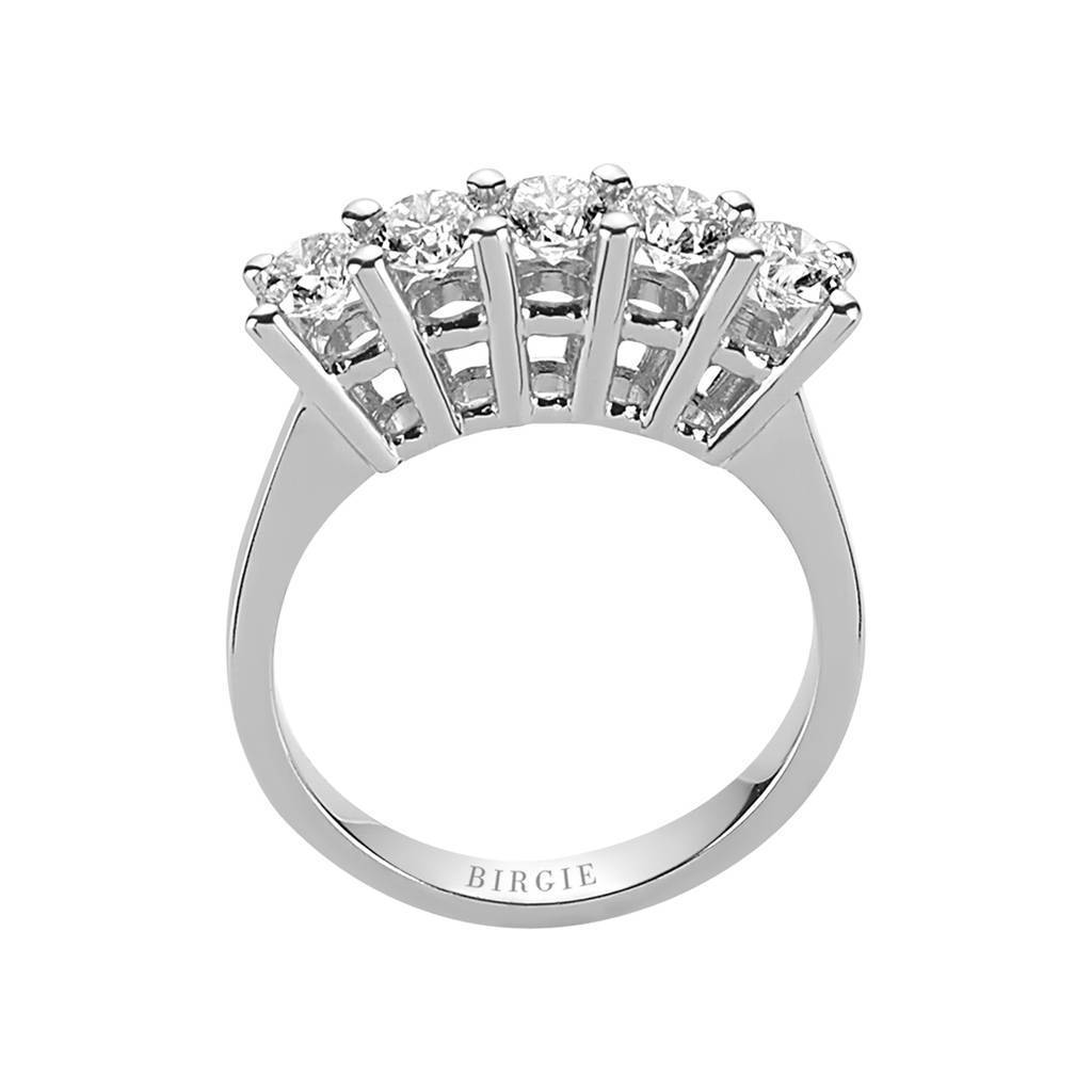 Bague de fiançailles 5 pierres diamant 1,16 carat