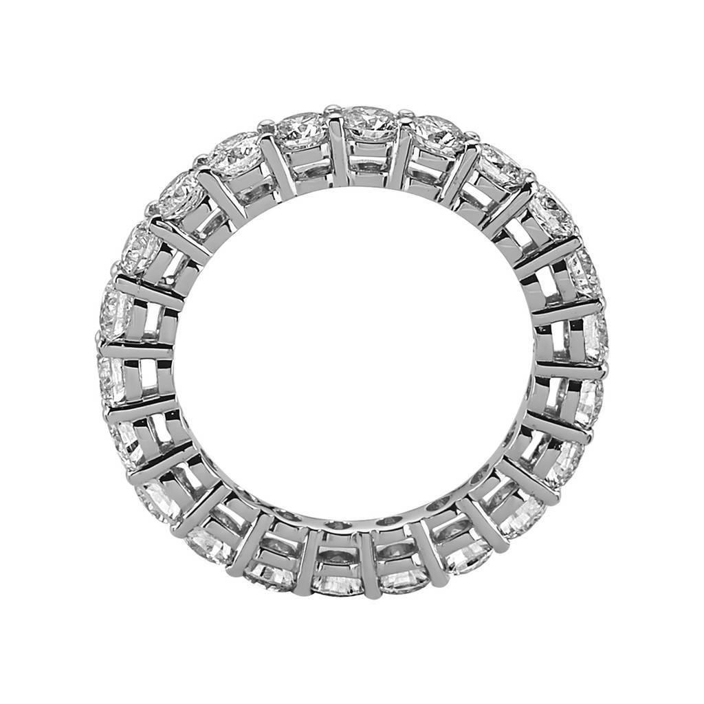 Bague de mariage d'éternité en diamant de 2,43 carats