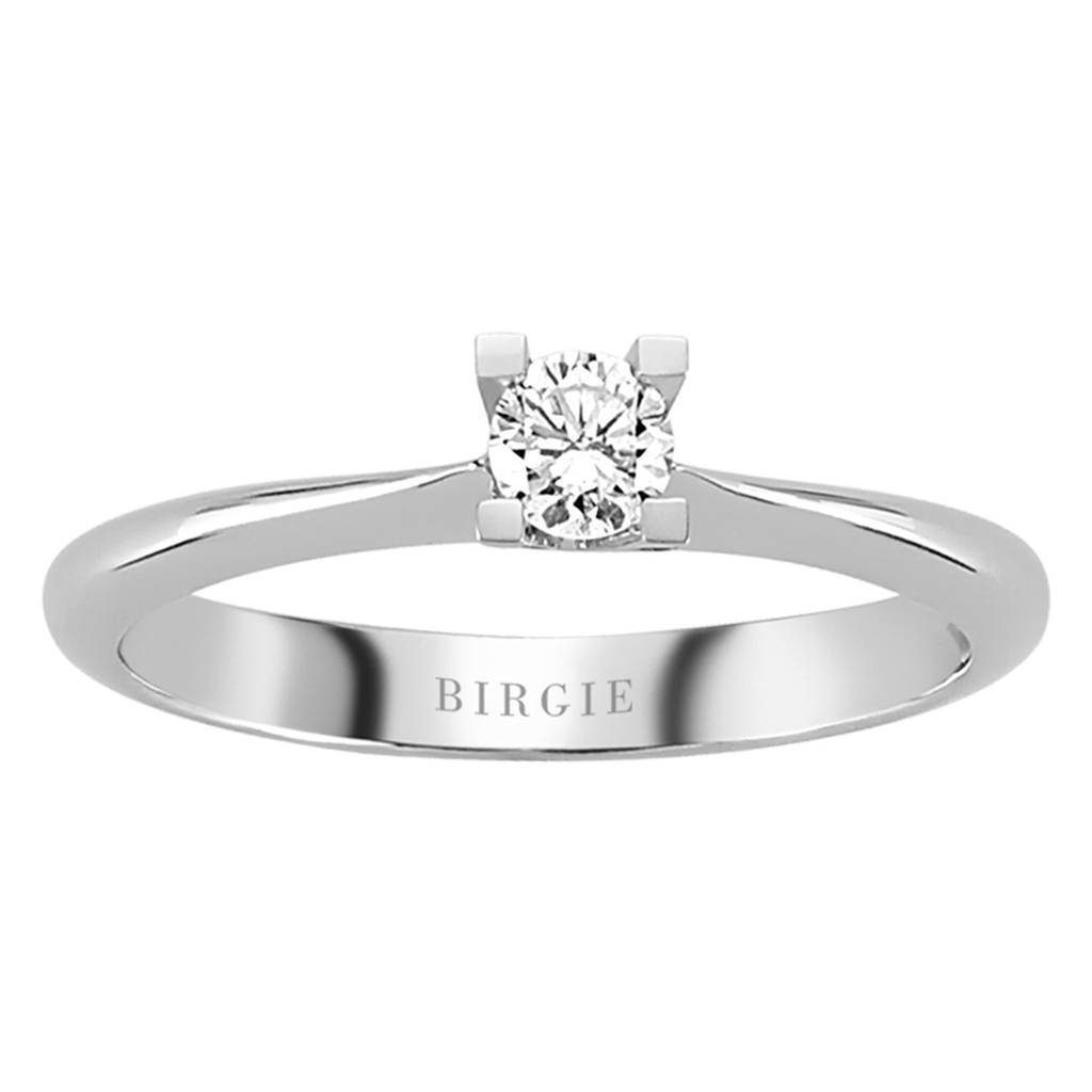 Bague solitaire diamant 0,25 carat