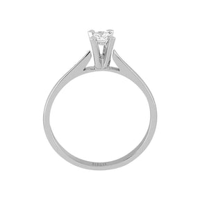 Bague solitaire diamant 0,19 carat