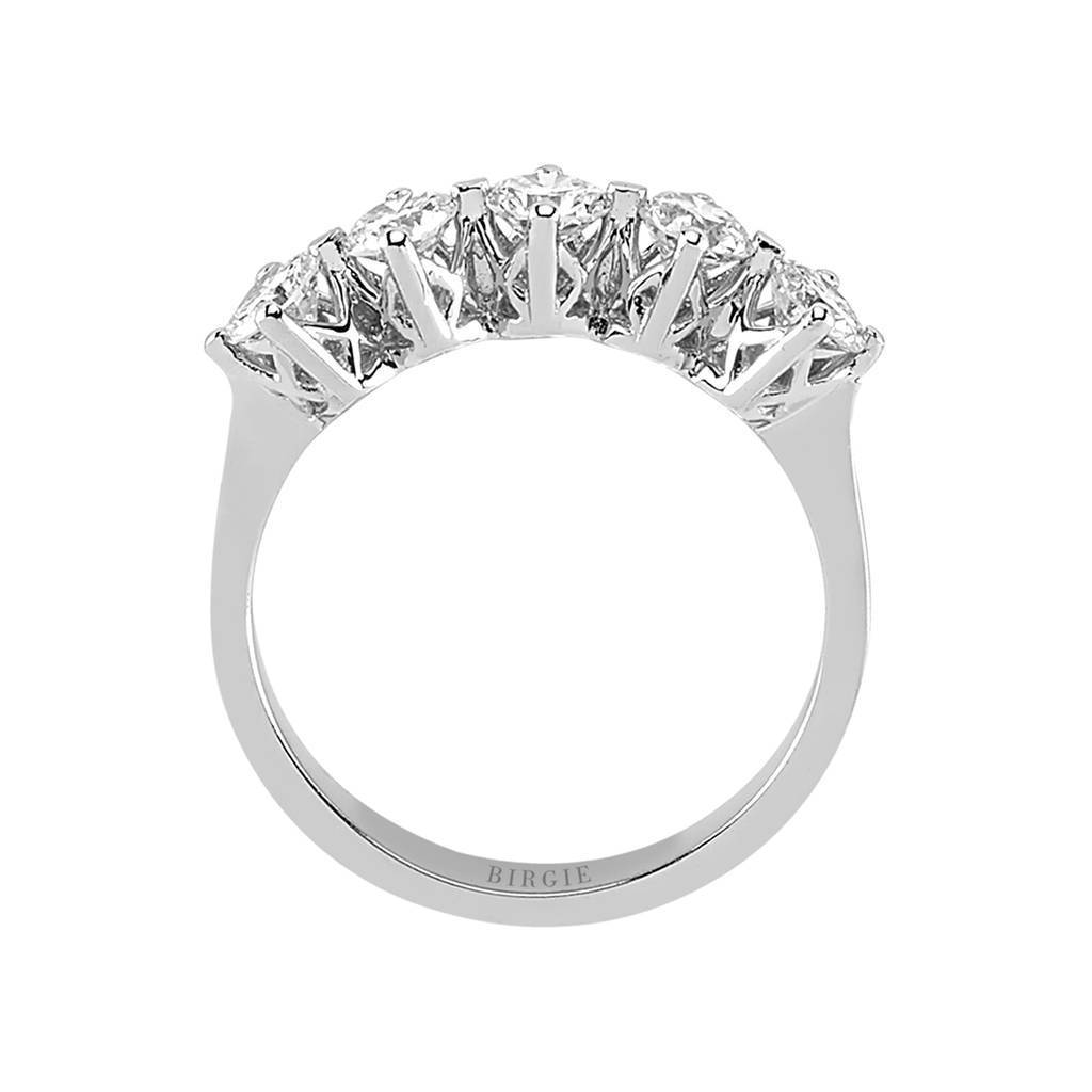 Bague de fiançailles 5 pierres diamant 0,91 carat