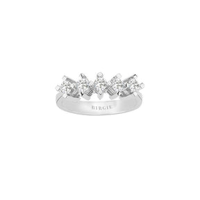 0.58 Carat Diamond 5 Stone Engagement Ring