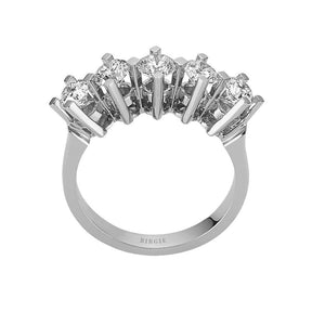 1.27 Carat Diamond 5 Stone Engagement Ring