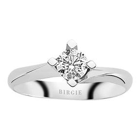 Bague solitaire diamant 0,41 carat