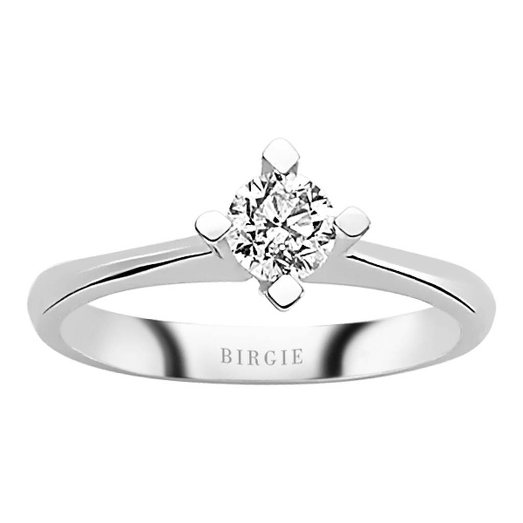 Bague solitaire diamant 0,42 carat