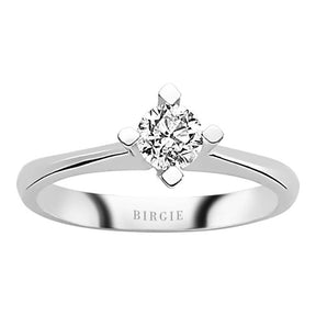 Bague solitaire diamant 0,42 carat