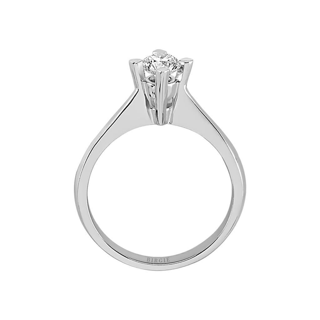 Bague solitaire diamant 0,42 carat