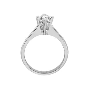 Bague solitaire diamant 0,42 carat