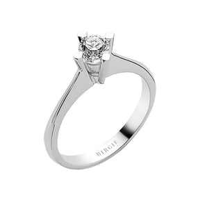 Bague solitaire diamant 0,42 carat