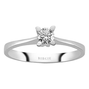 Bague solitaire diamant 0,22 carat