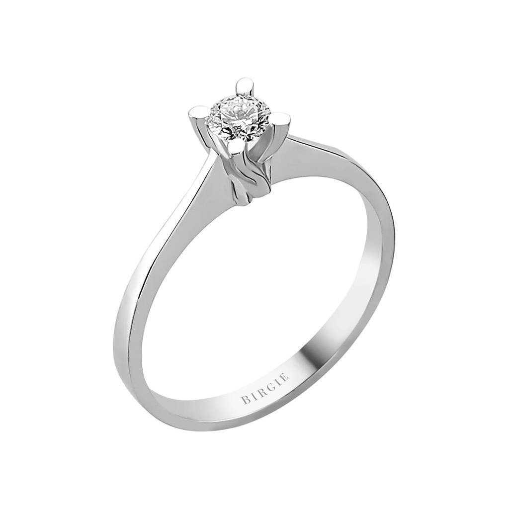 Bague solitaire diamant 0,22 carat