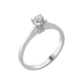 Bague solitaire diamant 0,22 carat