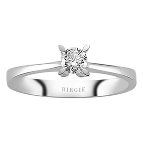 Bague solitaire diamant 0,23 carat