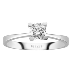 Bague solitaire diamant 0,42 carat