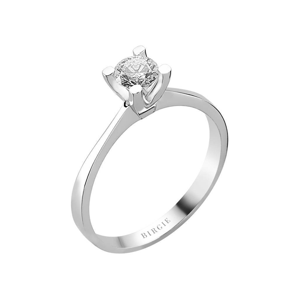 Bague solitaire diamant 0,42 carat