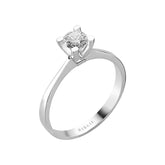 Bague solitaire diamant 0,42 carat