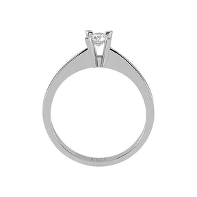 Bague solitaire diamant 0,20 carat