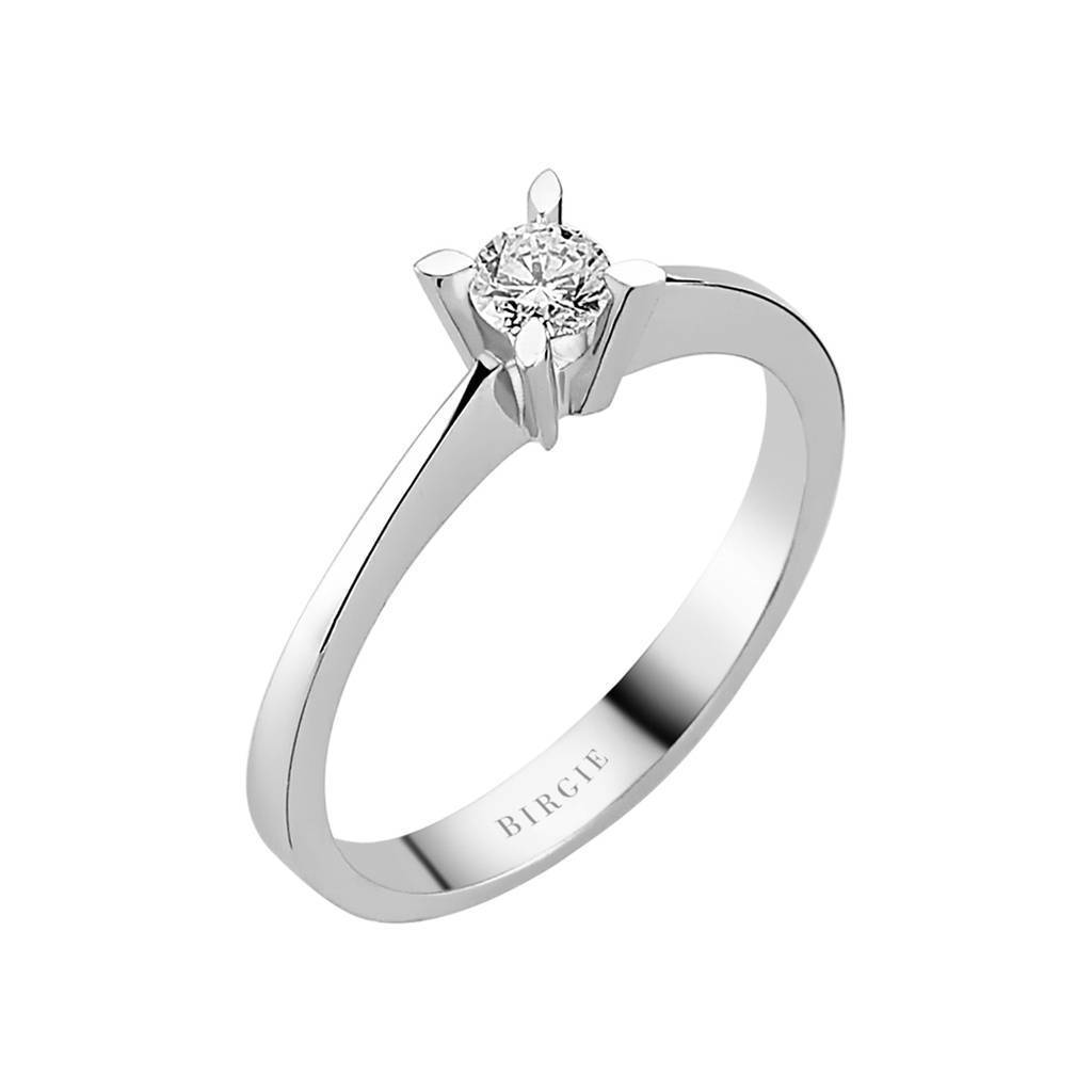 Bague solitaire diamant 0,20 carat