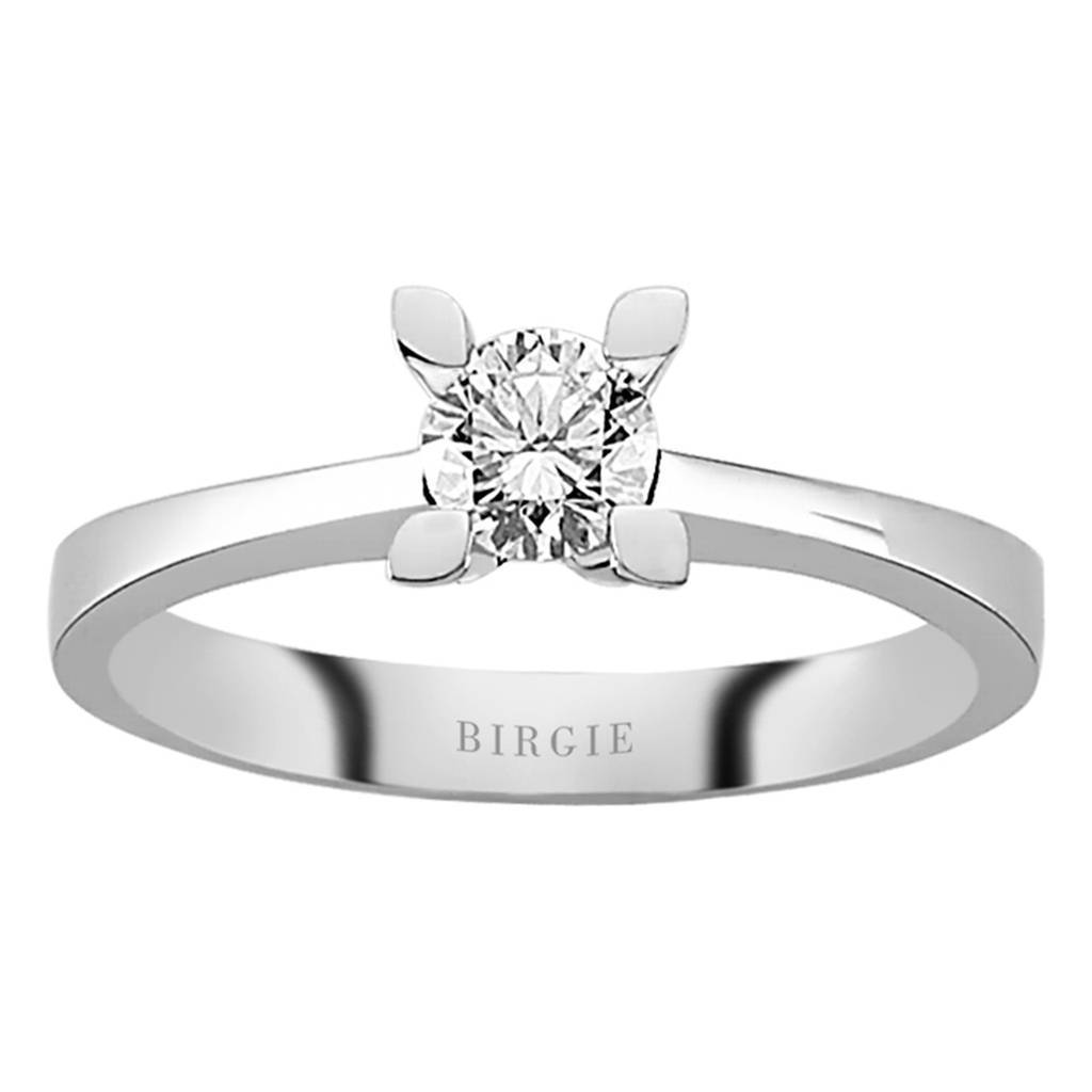 Bague solitaire diamant 0,42 carat