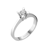 Bague solitaire diamant 0,42 carat