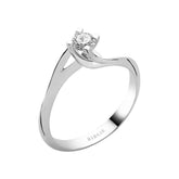 Bague solitaire diamant 0,25 carat