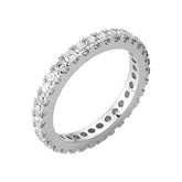 Bague de mariage d'éternité en diamant de 1,13 carat