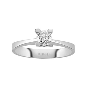 Bague solitaire diamant 0,41 carat