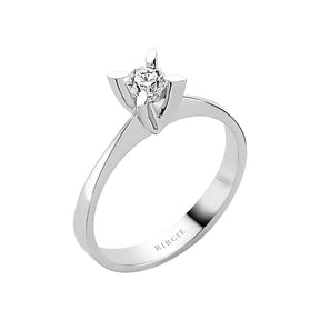 Bague solitaire diamant 0,22 carat