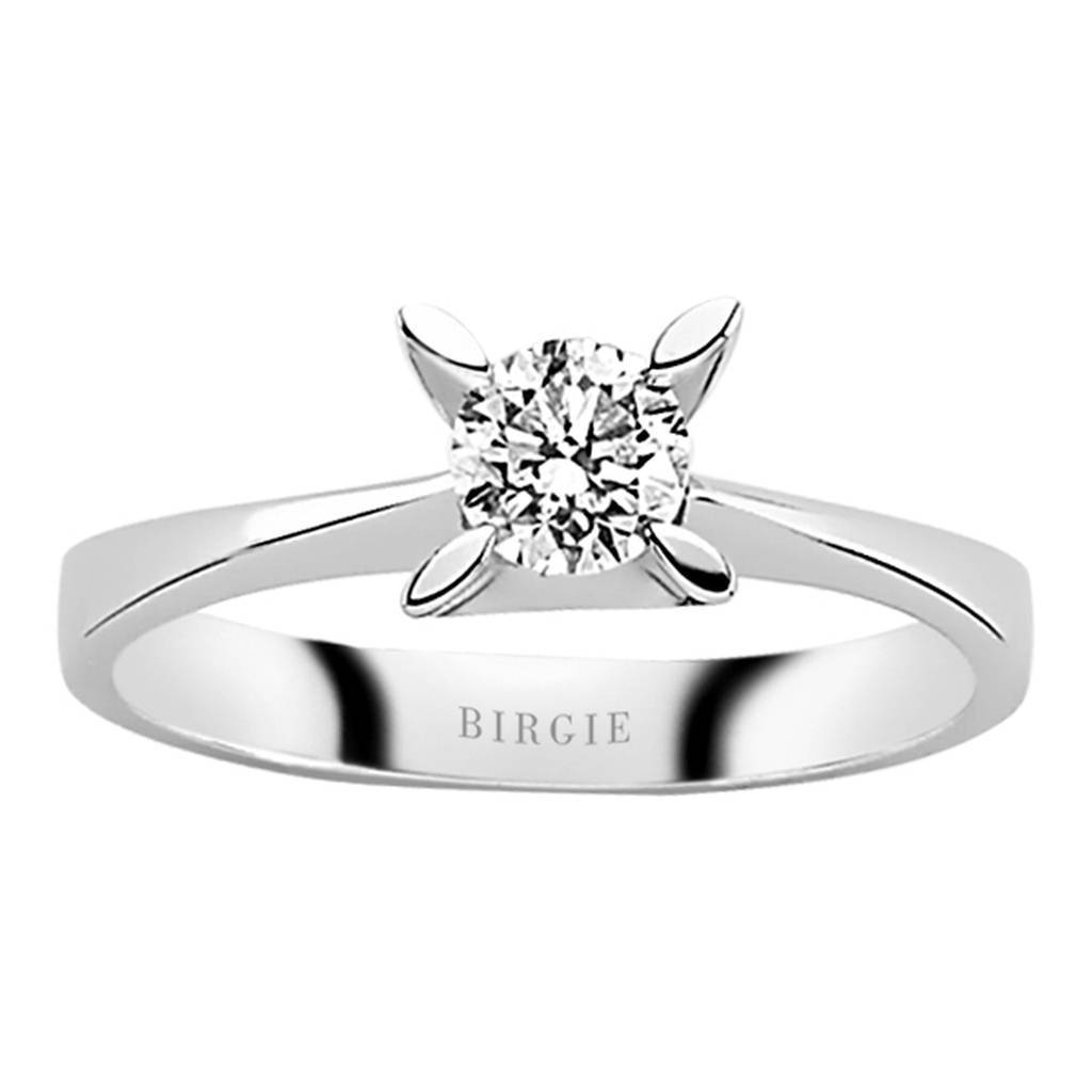 Bague solitaire diamant 0,42 carat