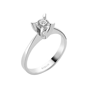 Bague solitaire diamant 0,42 carat