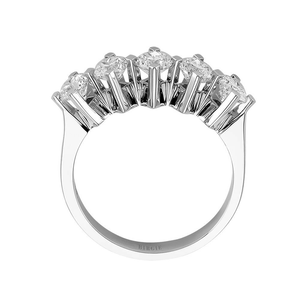 Bague de fiançailles 5 pierres diamant 1,48 carat