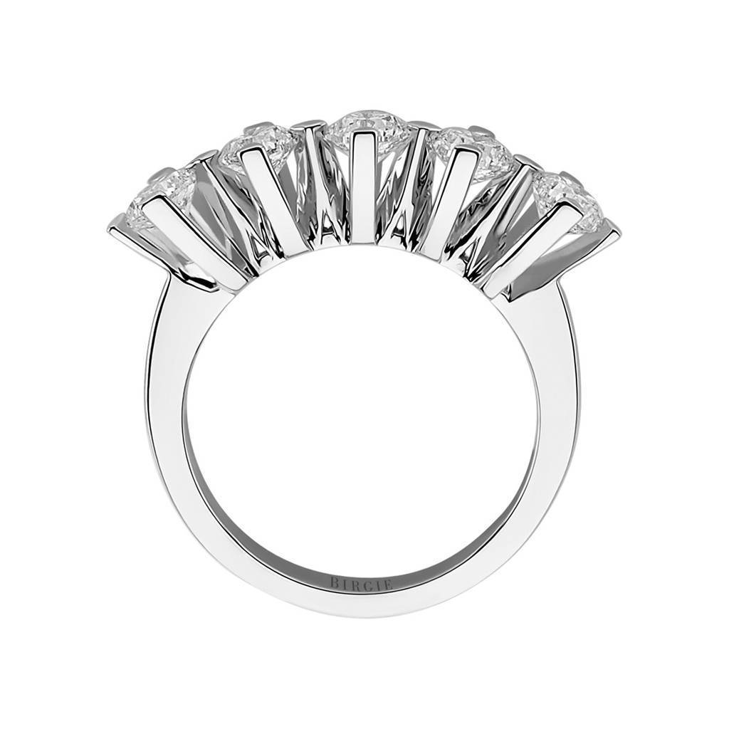 Bague de fiançailles 5 pierres diamant 1,44 carat