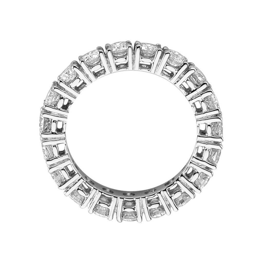 Bague de mariage d'éternité en diamant de 2,19 carats