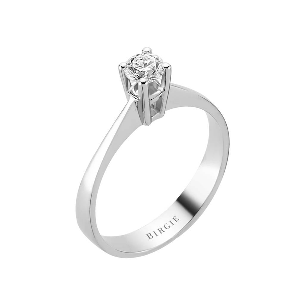 0.30 Carat F Color Diamond Solitaire Ring